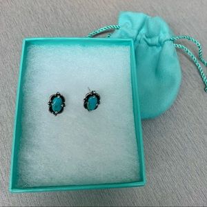 Silver 925 turquoise earrings